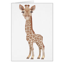 Baby Giraffe Greeting Card