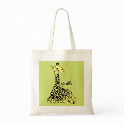 Baby Giraffe Tote Tote Bag by HillaryJames