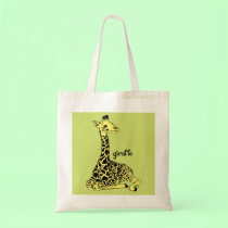 Baby Giraffe Tote bags
