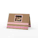 Baby Girl Annoucement Cute Baby Feet your Photo - cards