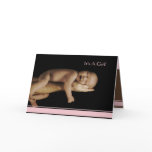 Baby Girl Annoucement with your Photo - cards