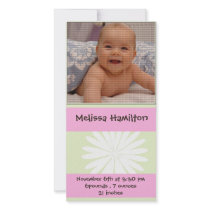 baby girl announcement photo card photo cards by cute4kids baby girl announcement photo card photo cards