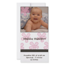 baby girl announcement photo card photo cards by cute4kids baby girl announcement photo card photo cards