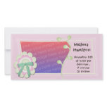 baby girl announcement photo card