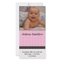 baby girl announcement photo card photo cards by cute4kids baby girl announcement photo card photo cards