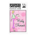 Baby Girl Baby Shower Blonde Mommy stamp
