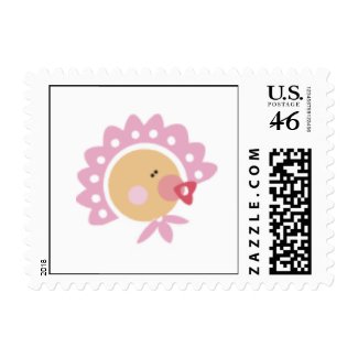 Baby Girl Baby Shower Postage Stamp stamp