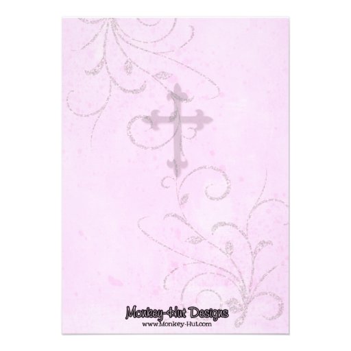 Baby Girl Baptism or Christening Invitation