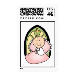 Baby Girl Baptism Postage Stamps