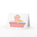 Baby Girl Bath cards by Maria_K_Bell Baby Girl Bath cards