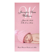 Baby Girl Birth Announcement Photo Cards