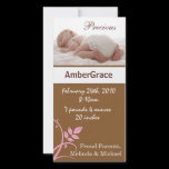 Baby Girl Birth Announcement photo cards
