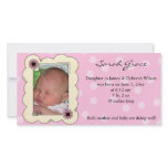 Baby Girl Birth Announcement photo cards
