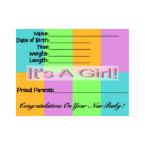 Baby Girl Birth Announcement posters by whiteroses1 Baby Girl Birth Announcement posters