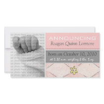 Baby Girl Birth Announcements photo cards
