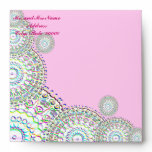 Baby Girl Birth or Christening Invite Envelope