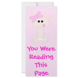 Baby Girl Bookmark Template Customized Rack Card