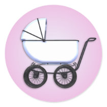 Baby Girl Buggy Sticker