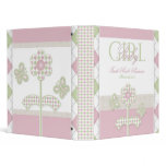 Baby Girl Butterflies & Flowers Photo Album Binder