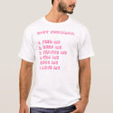BABY GIRL CHECK LIST t-shirts