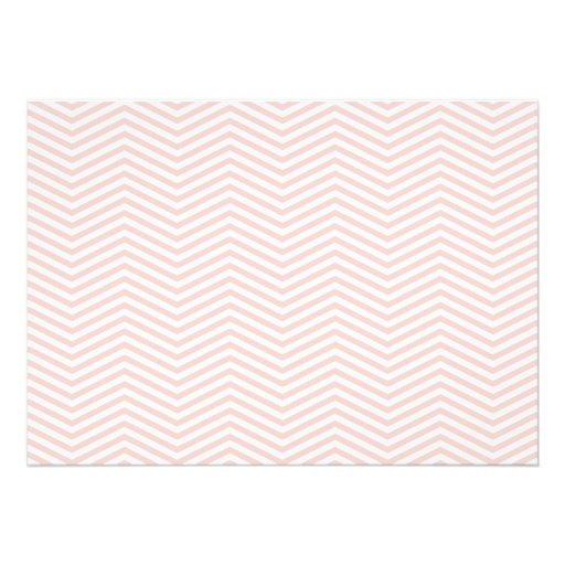 Baby Girl Chevron Sip and See Invitation