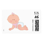 Baby Girl Crawling Stamps