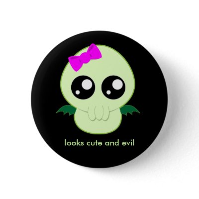 Baby Girl Cthulhu Pin by creampufart