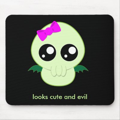 Baby Girl Cthulhu Mouse Mat by creampufart
