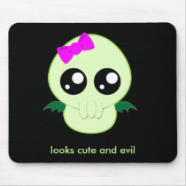 Baby Girl Cthulhu mousepads