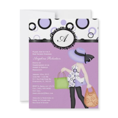 Baby Girl Cute Baby Shower Invites by ForeverAndEverAfter