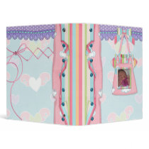 Baby Girl Dreams Photo Book binders by dooni_notebooks Baby Girl Dreams Photo Book binders