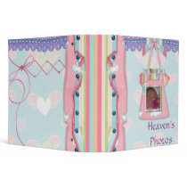 Baby Girl Dreams Photo Book binders by dooni_notebooks Baby Girl Dreams Photo Book binders