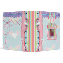 Baby Girl Dreams Photo Book binders by dooni_notebooks Baby Girl Dreams Photo Book binders