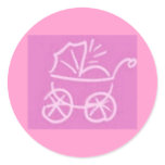 Baby Girl Envelope Seals stickers