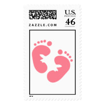 Baby Girl Feet Stamps