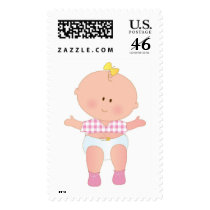 Baby Girl First Step postage by Maria_K_Bell Baby Girl First Step postage