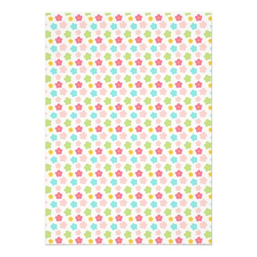 Baby Girl Floral Sip and See Invitation
