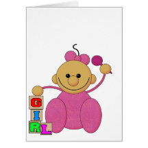 Baby Girl Greeting Card