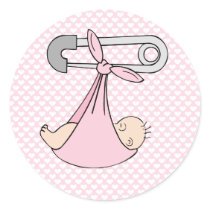Baby Girl in Blanket stickers by heartlocked Baby Girl in Blanket stickers