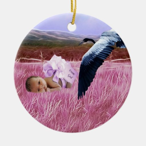 baby girl in pink christmas double sided ceramic round baby girl in pink christmas double sided ceramic round
