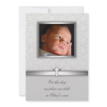 Baby Girl Lace Baptism or Christening Invitations