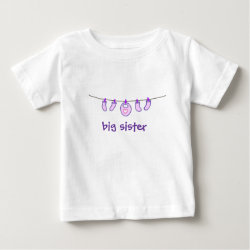 Baby Girl Laundry Big Sister Tee Shirt