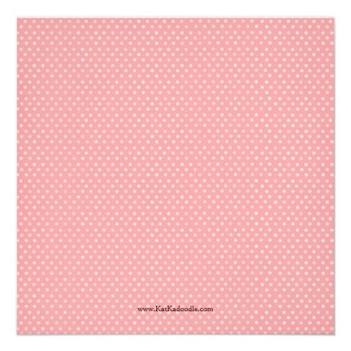 Baby Girl Modern Pink & Brown Baby Shower Announcements