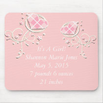 Baby Girl MousePad with All the Precious Memories