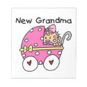 Baby Girl New Grandma Gifts notepad