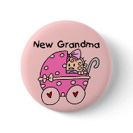 Baby Girl New Grandma T-shirts and Gifts button
