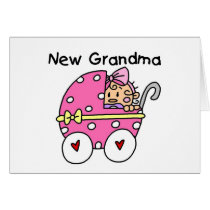 Baby Girl New Grandma T-shirts and Gifts cards