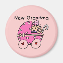 Baby Girl New Grandma T-shirts and Gifts Magnets