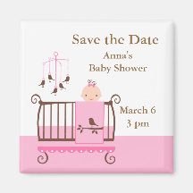 Baby Girl Nursery Fridge Magnets