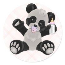 Baby Girl Panda Bear Stickers by myhmdbaby Baby Girl Panda Bear Stickers